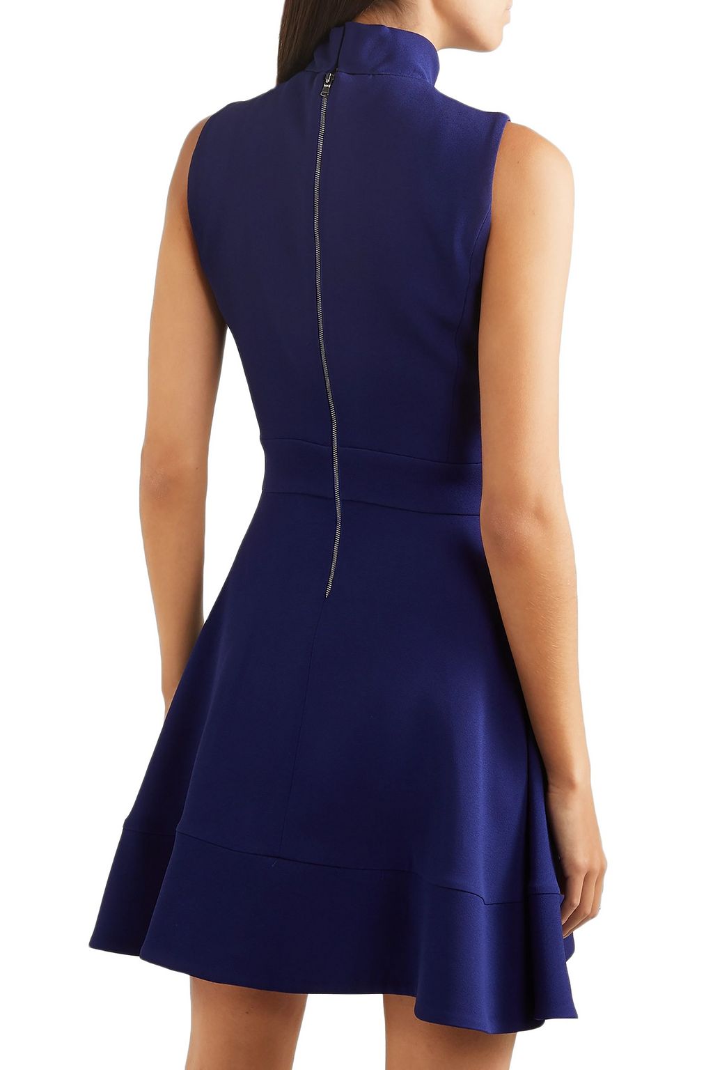 ANTONIO BERARDI Mesh-trimmed paneled cady dress