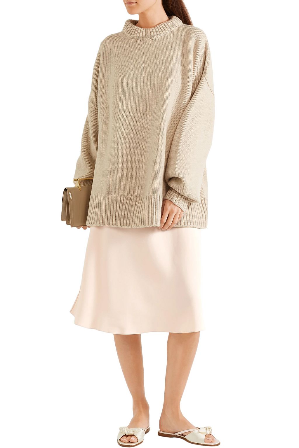 THE ROW Gibbons crepe midi dress