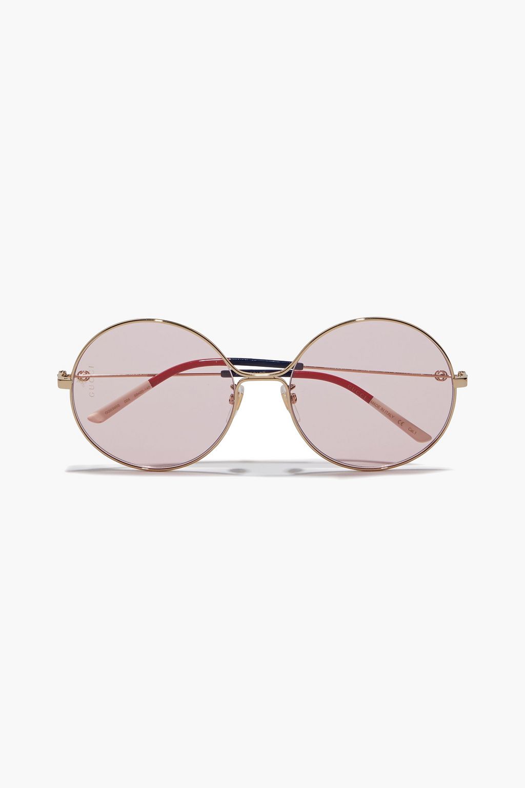 Aprender acerca 34+ imagen gucci round-frame gold-tone sunglasses ...