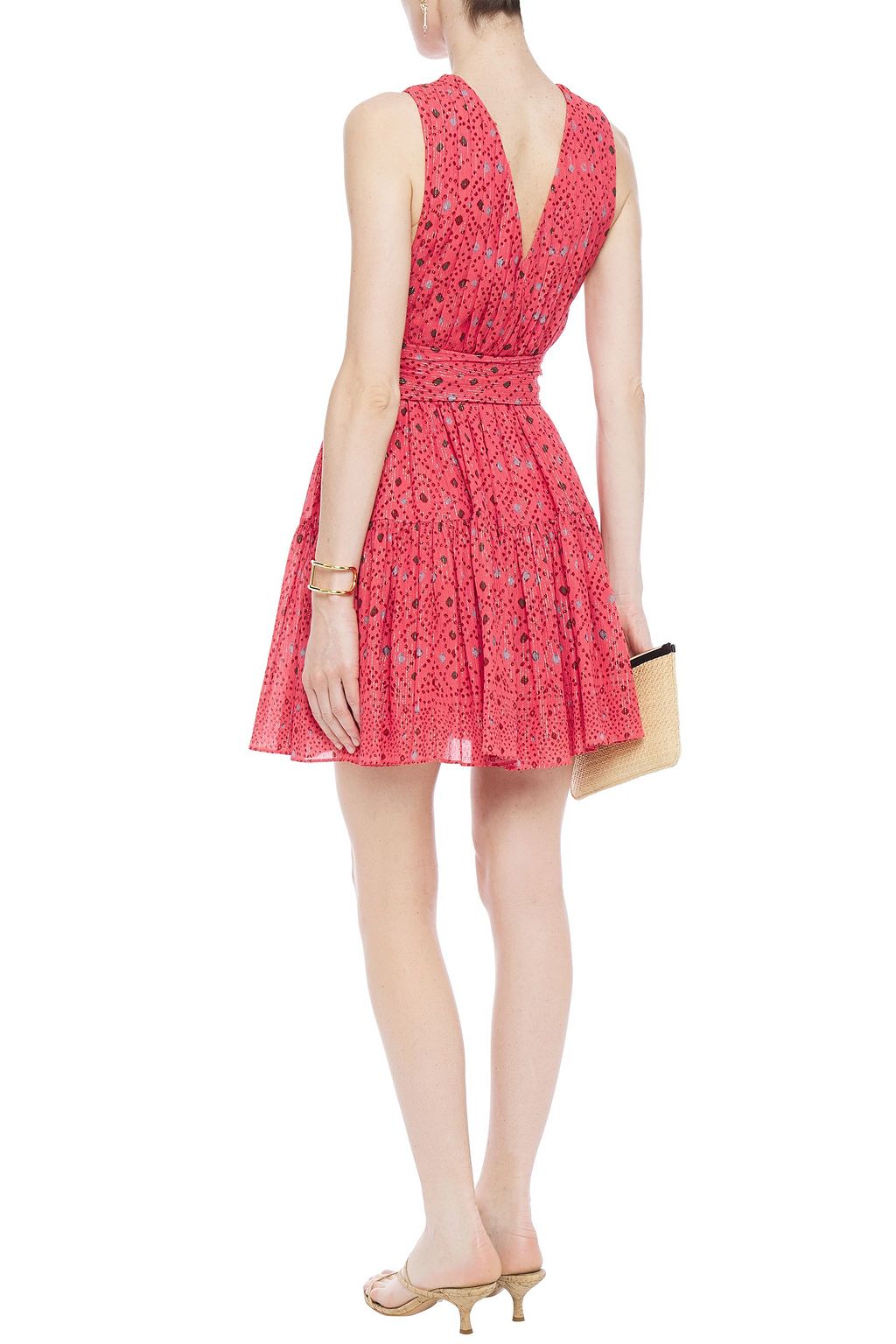 ulla johnson metallic dress
