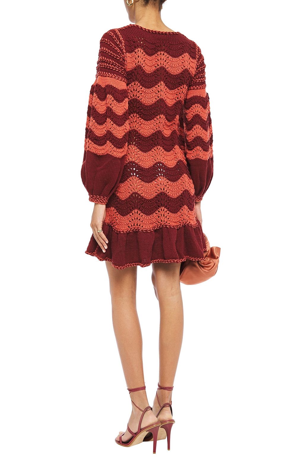 ULLA JOHNSON Florella crocheted cotton and wool-blend mini dress
