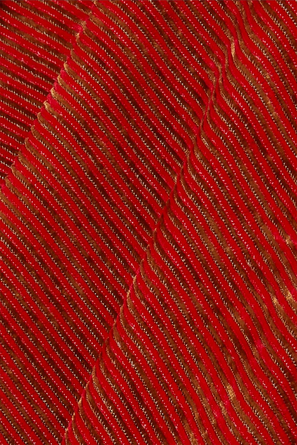 ELLERY Footnote striped stretch-velvet flared pants