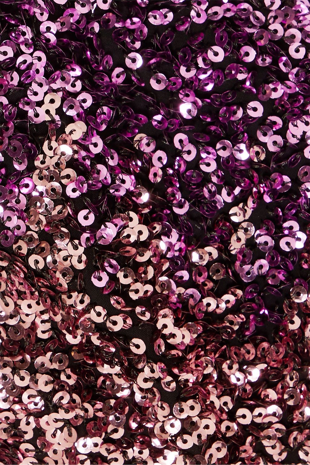 HALPERN Dégradé sequined tulle halterneck top