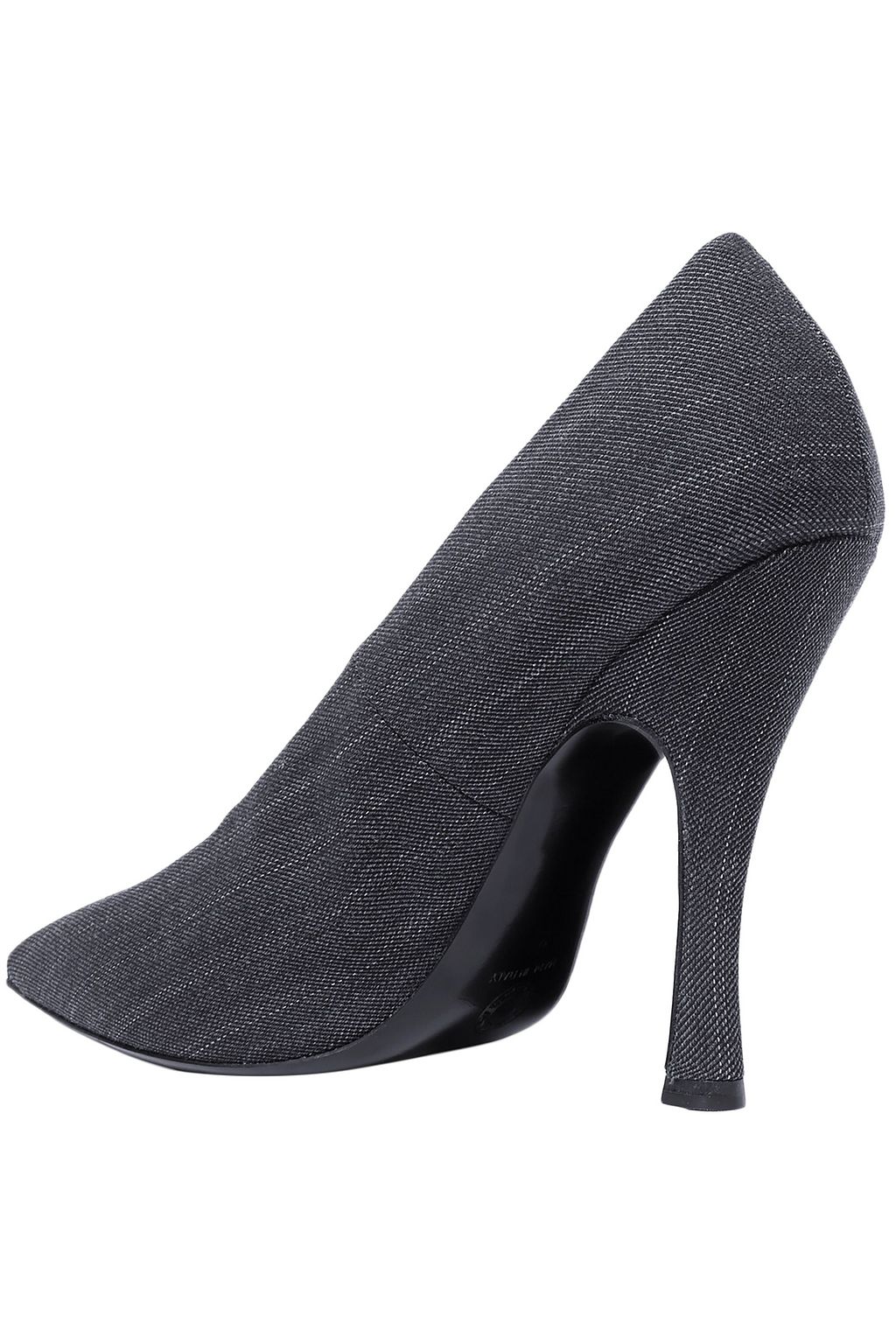 DRIES VAN NOTEN Pinstriped canvas pumps