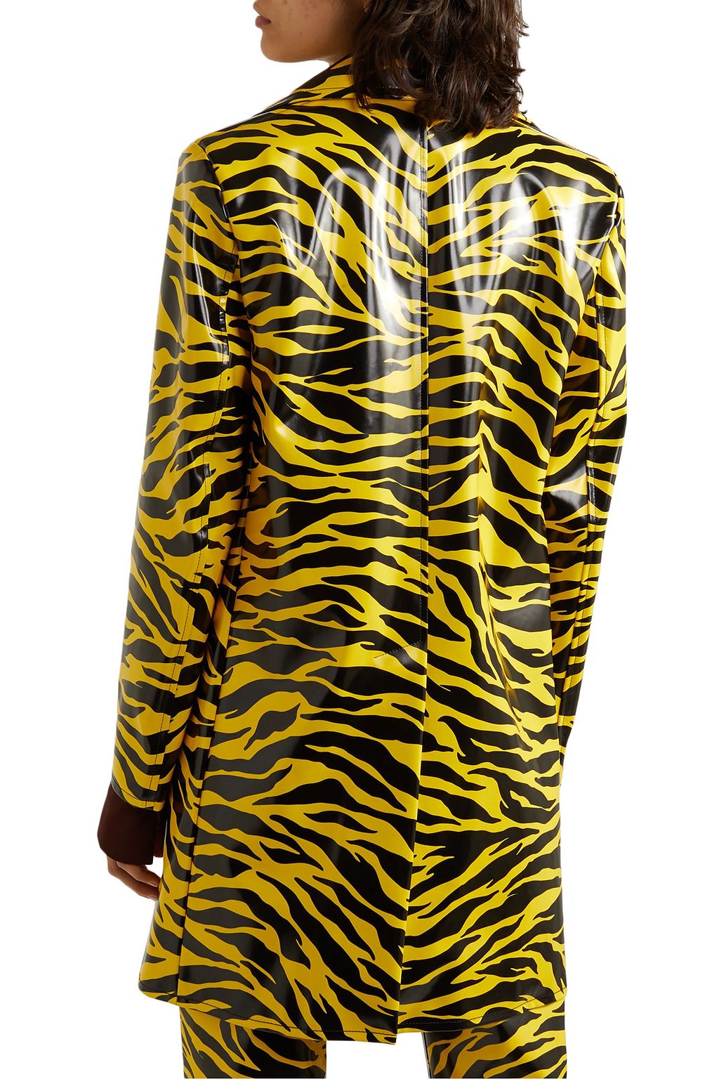 KWAIDAN EDITIONS Tiger-print PU coat