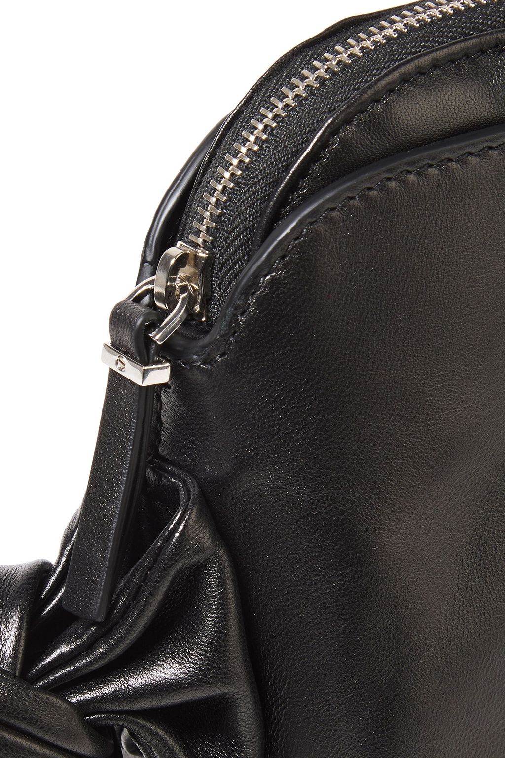 THE ROW Wristlet leather clutch