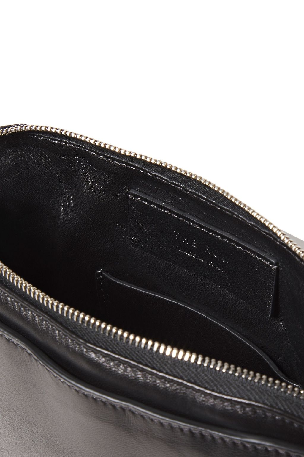 THE ROW Wristlet leather clutch
