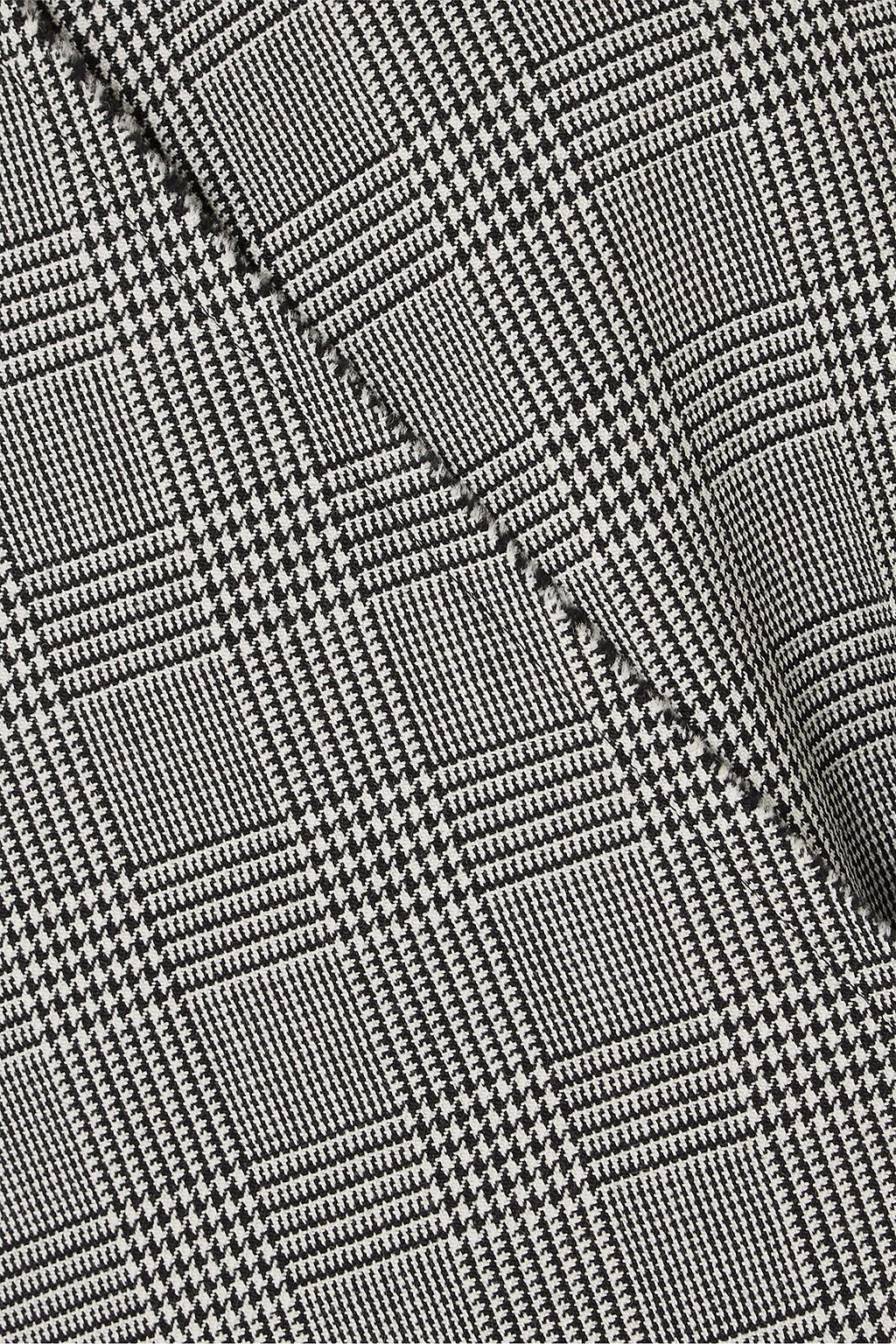 VETEMENTS Frayed Prince of Wales checked wool vest