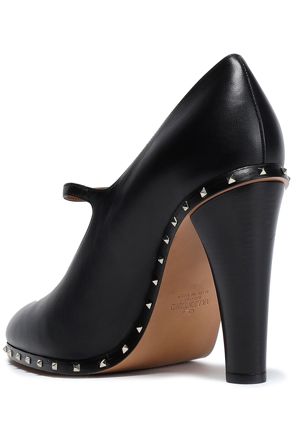 VALENTINO GARAVANI Rockstud leather Mary Jane pumps