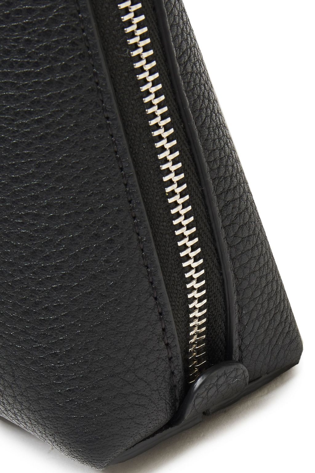 THE ROW Medium Square pebbled-leather pouch