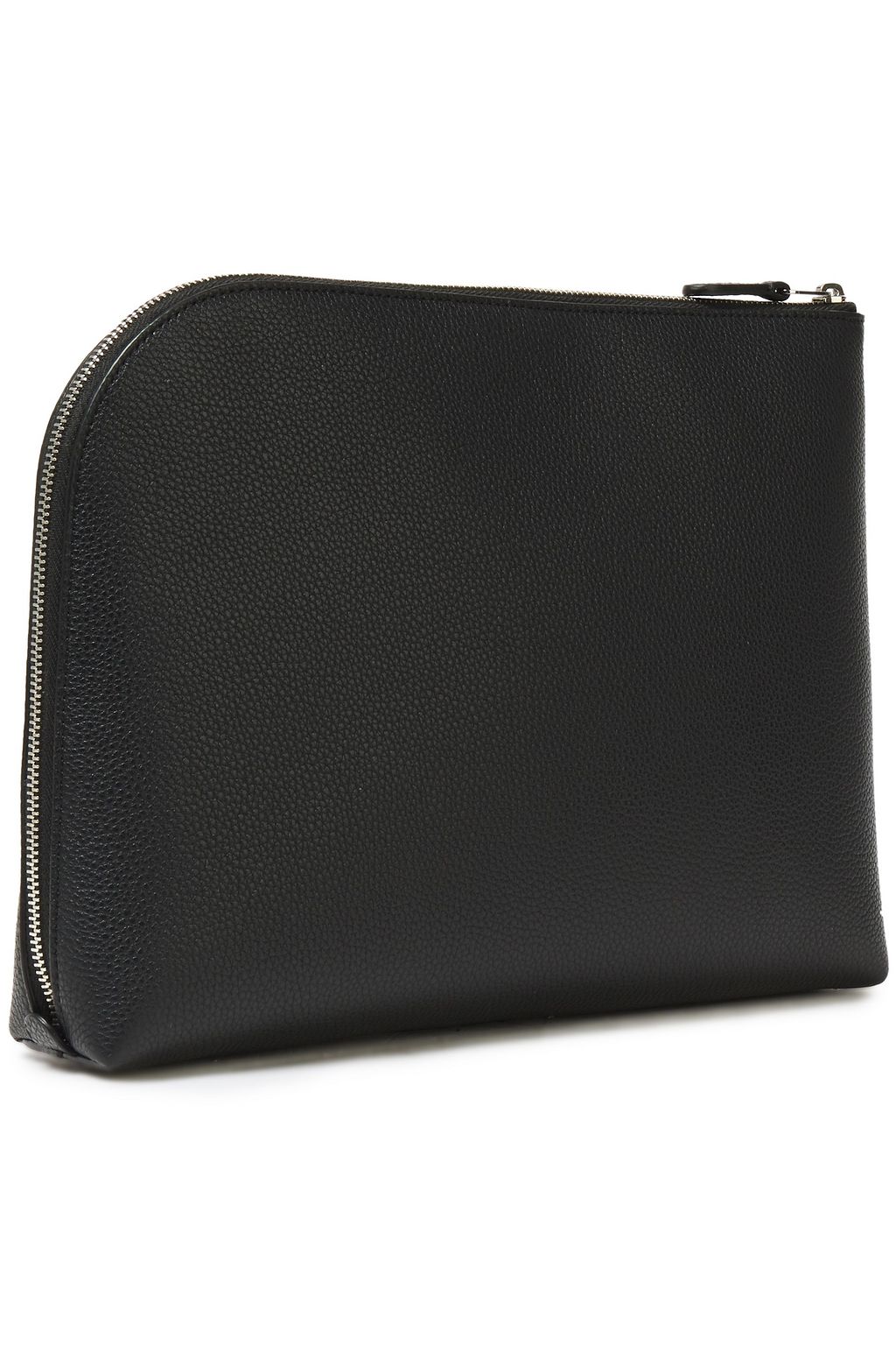 THE ROW Medium Square pebbled-leather pouch