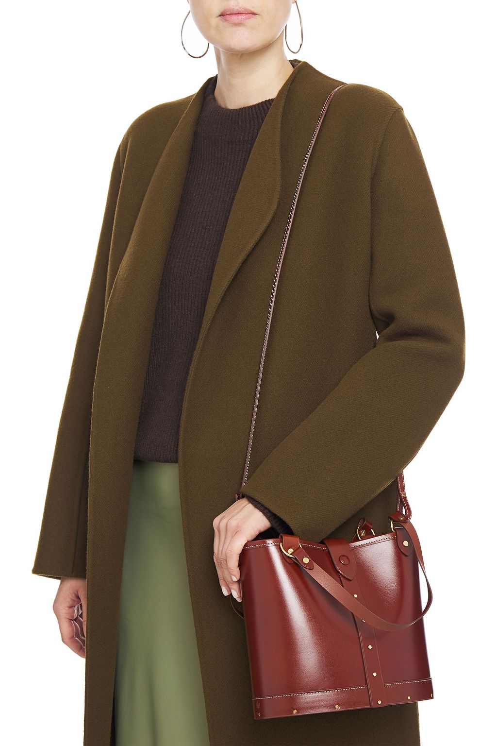 THE ROW Studded leather shoulder bag