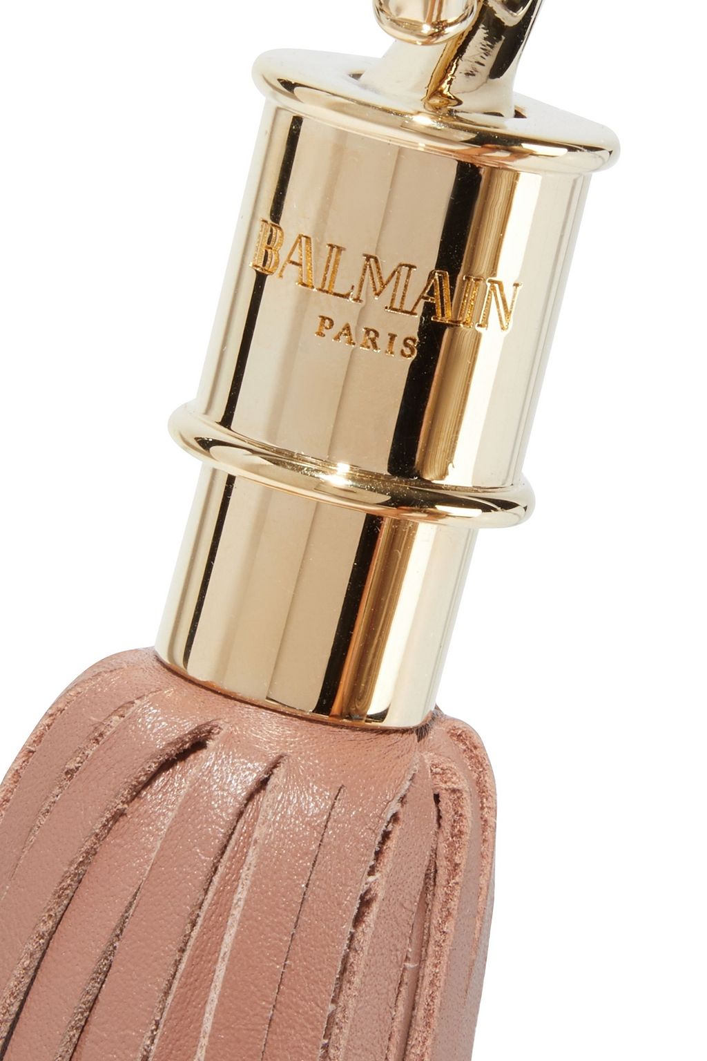 BALMAIN Tasseled leather bag charm