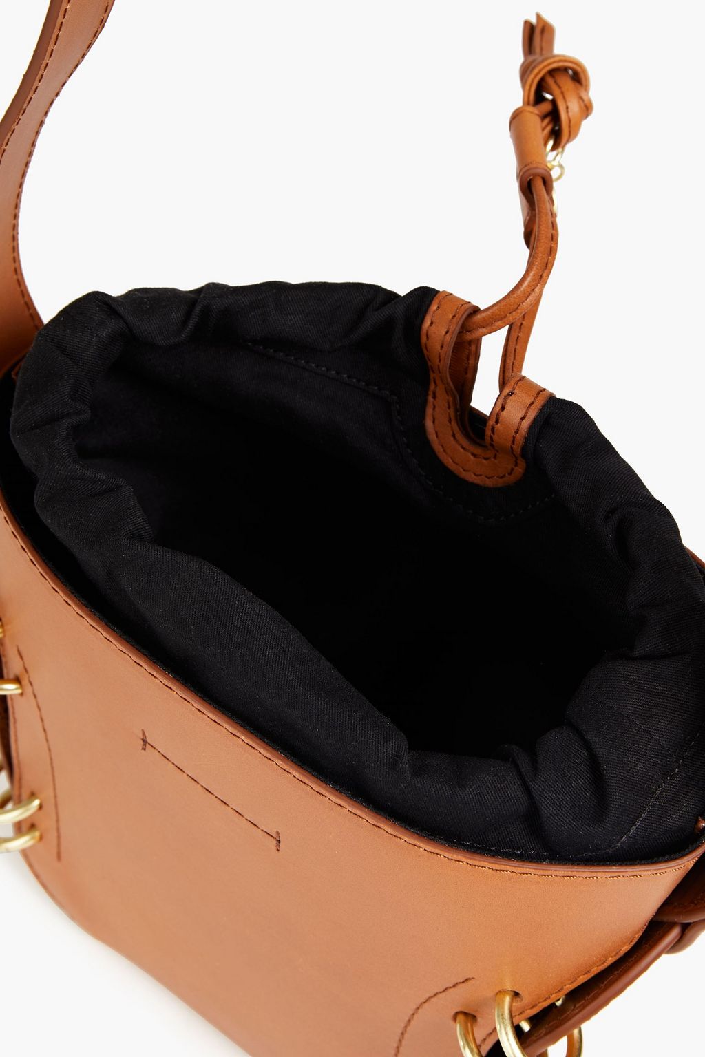SEE BY CHLOÉ Alvy ring-embellished leather bucket bag