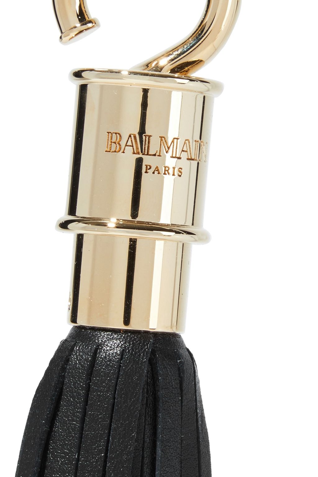 BALMAIN Tasseled leather bag charm