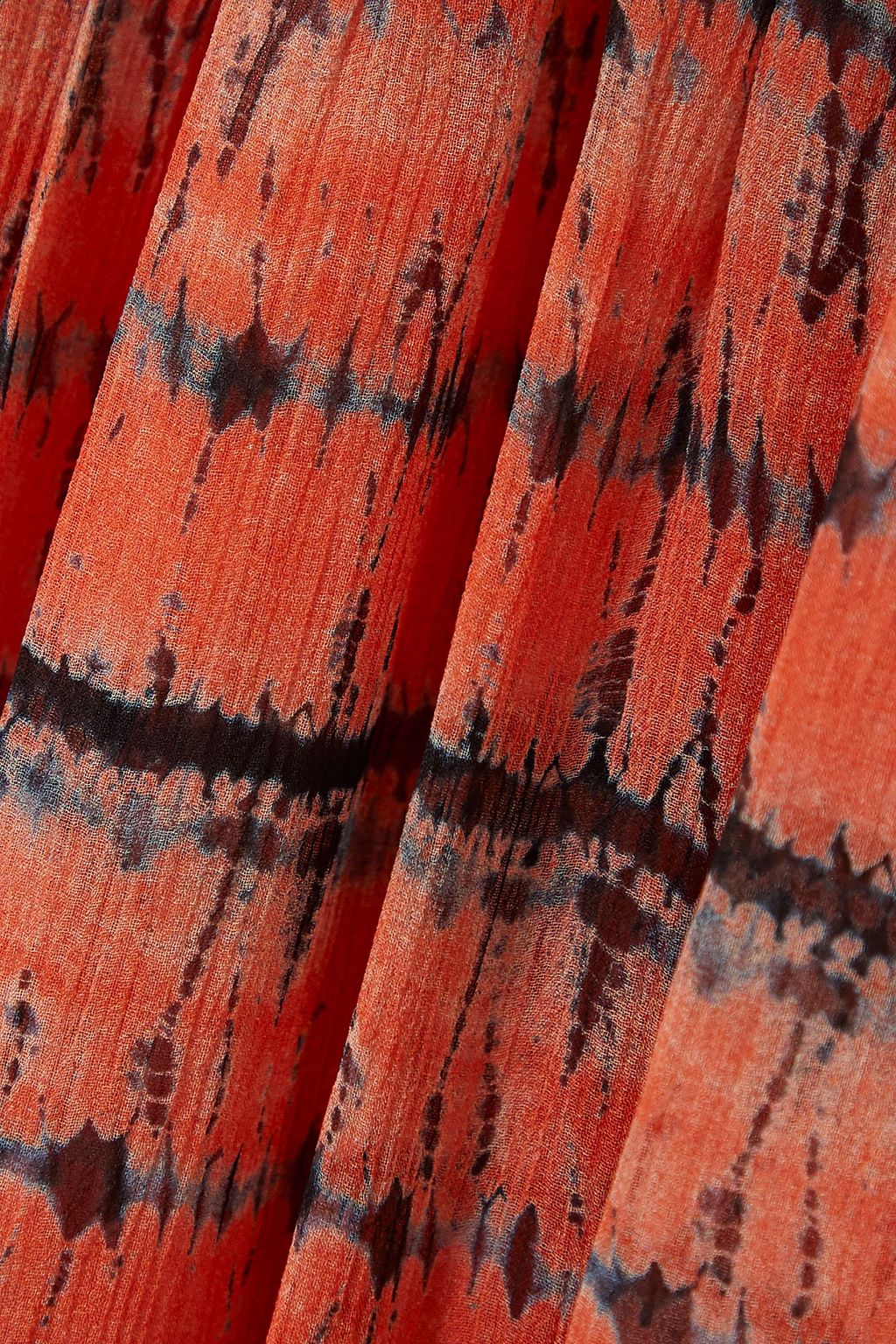 ULLA JOHNSON Freesia twist-back tie-dyed silk-georgette maxi dress