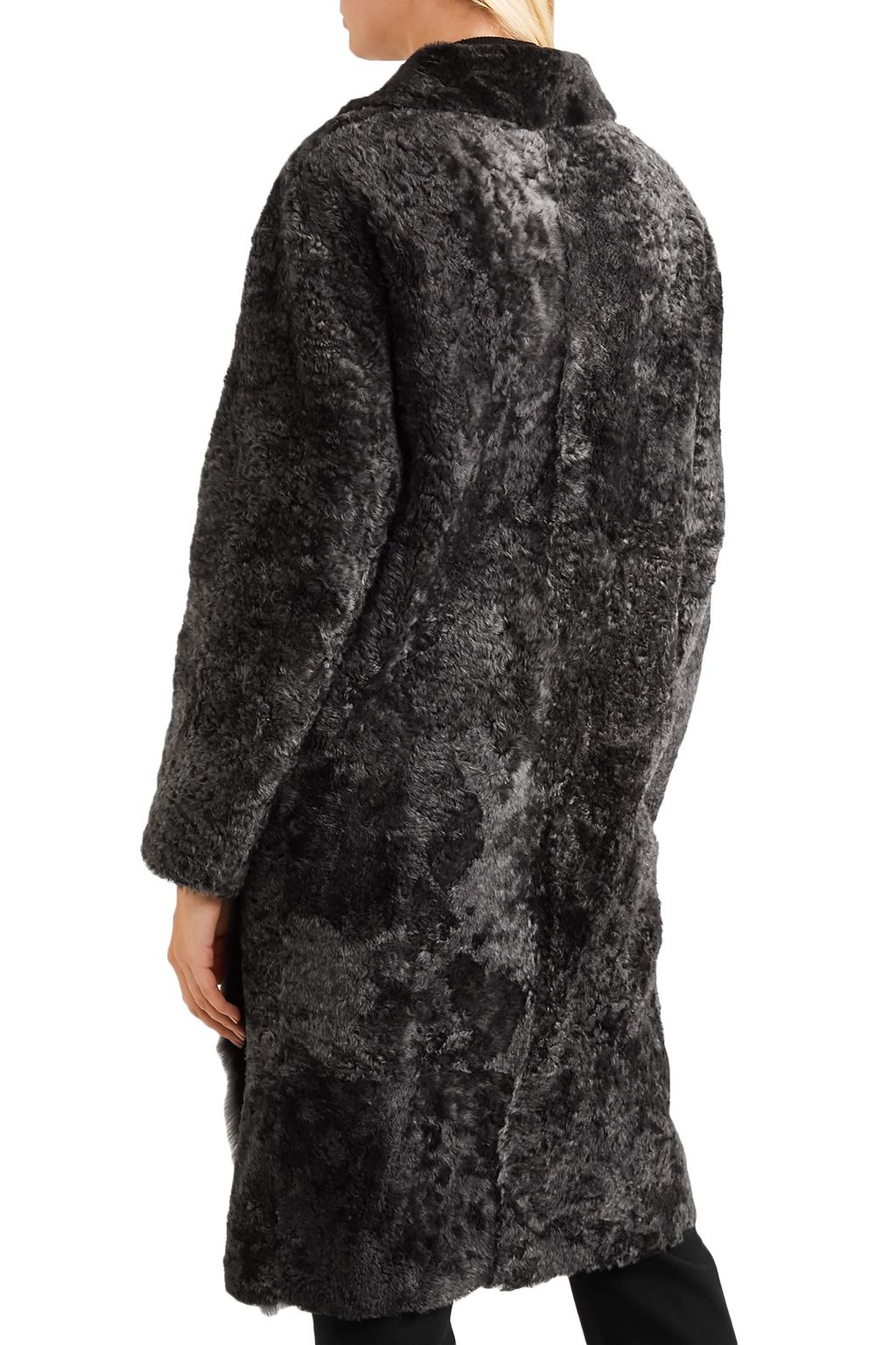 KARL DONOGHUE Paneled shearling coat