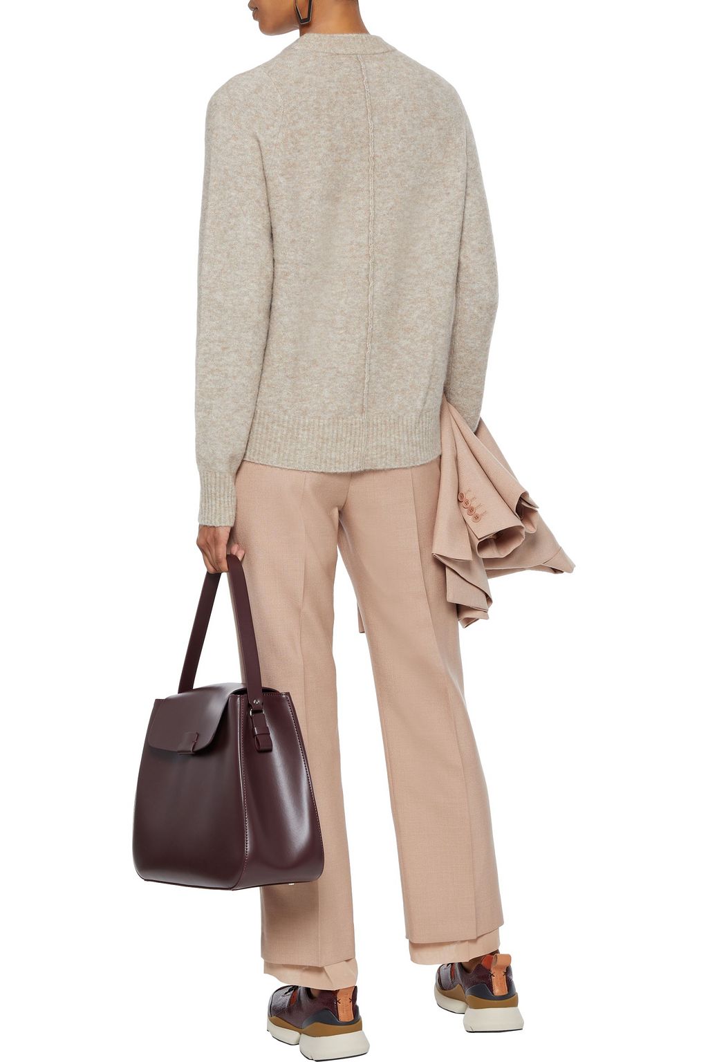 3.1 PHILLIP LIM Mélange brushed knitted sweater