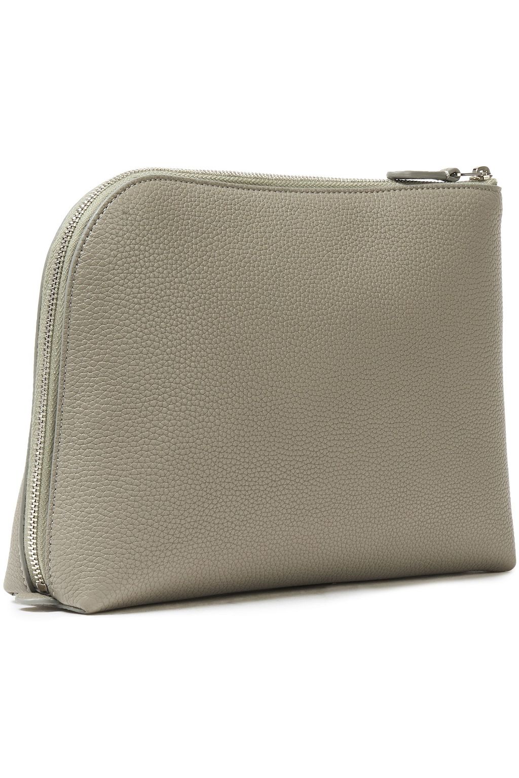 THE ROW Medium Square pebbled-leather pouch