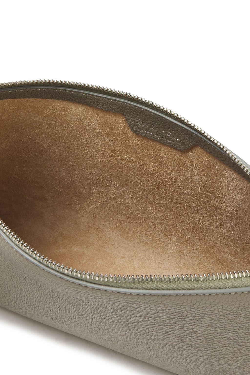 THE ROW Medium Square pebbled-leather pouch