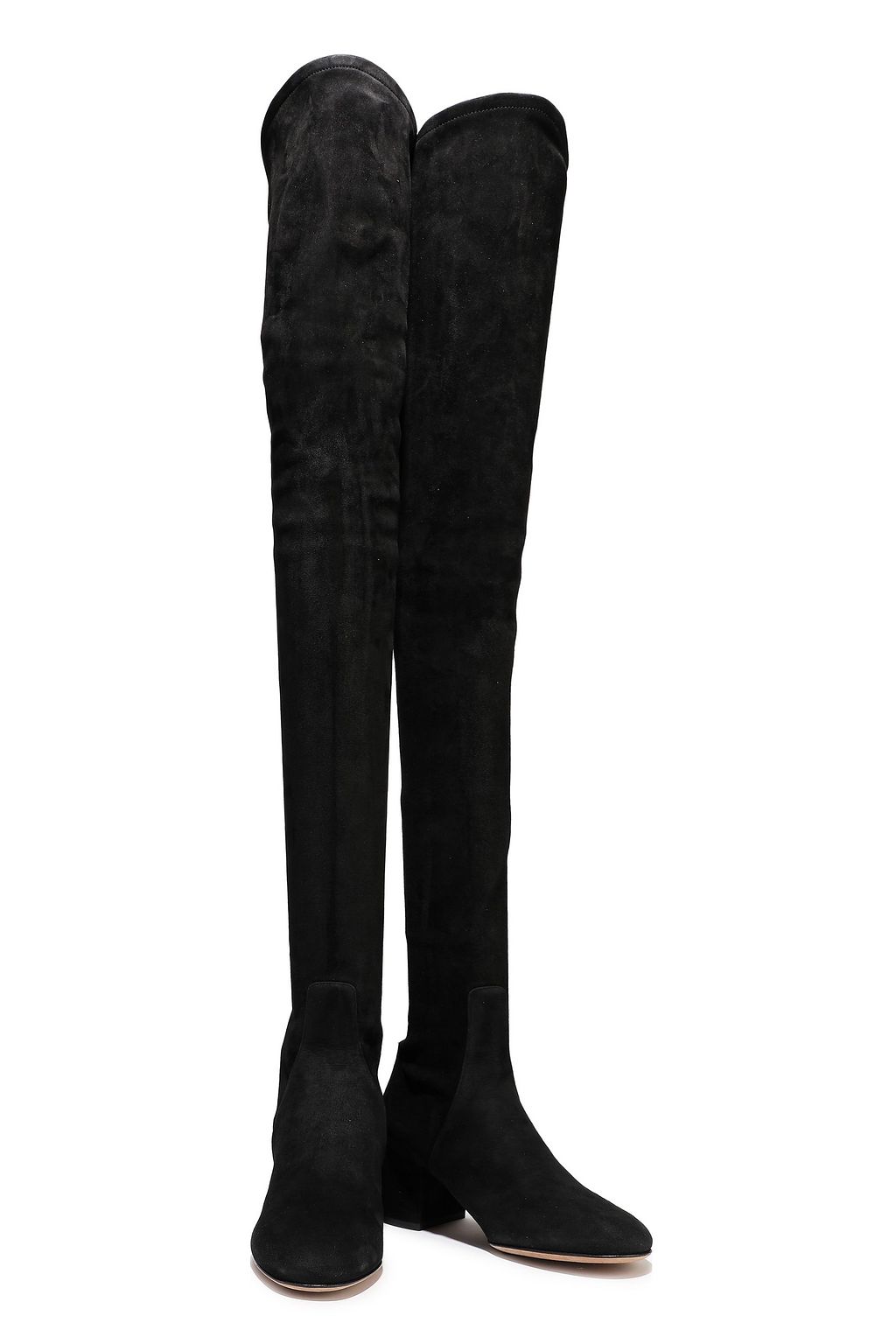 VALENTINO GARAVANI Stretch-suede thigh boots