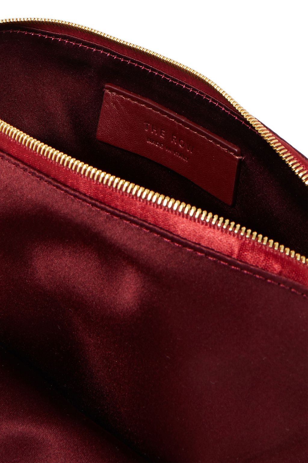 THE ROW Wristlet knotted satin clutch