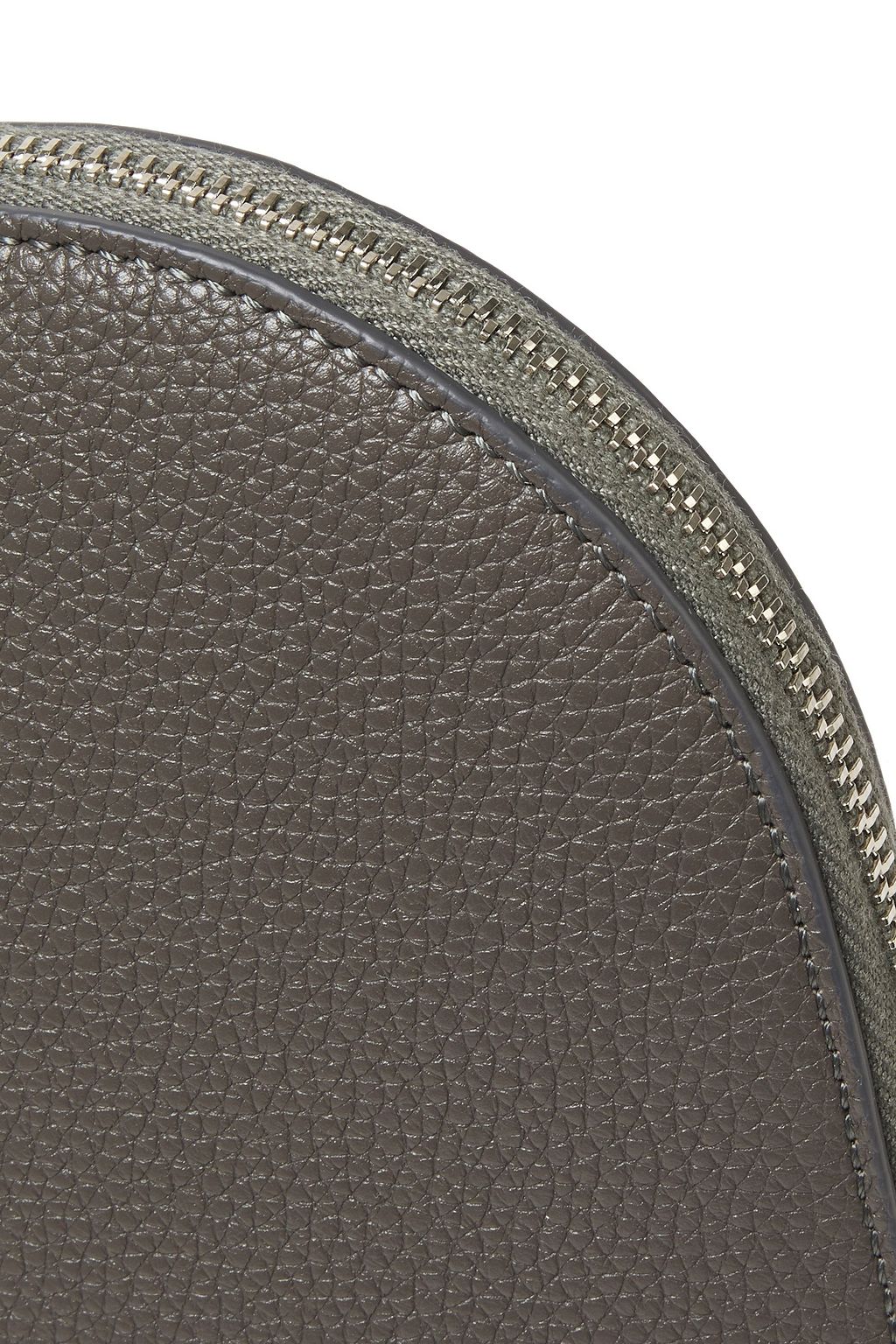 THE ROW Medium Square pebbled-leather pouch