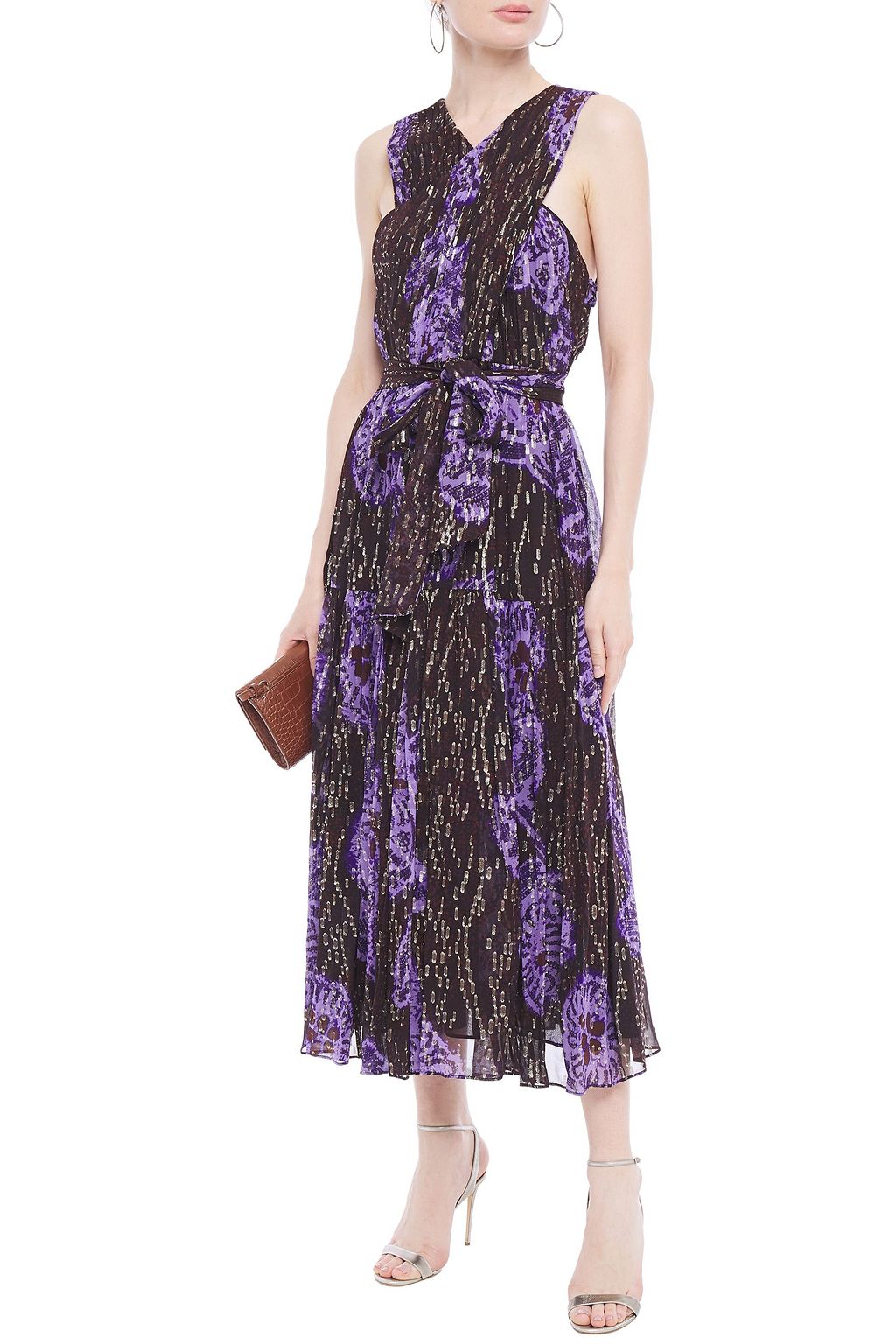 ulla johnson metallic dress