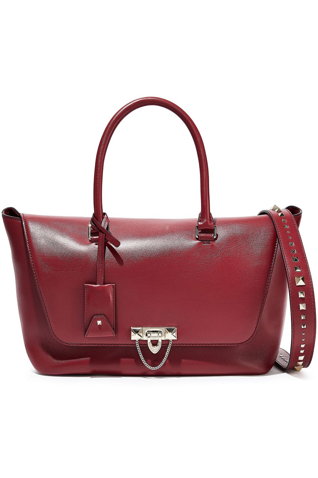 VALENTINO GARAVANI Demilune studded leather tote