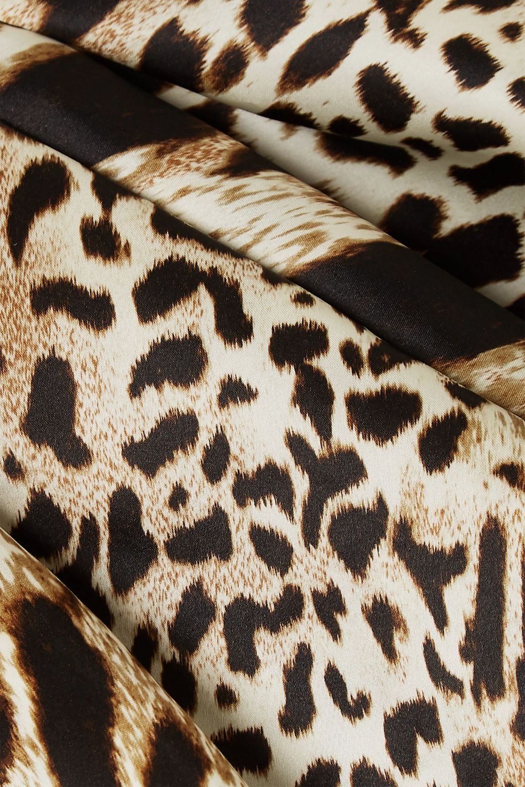 ALEXANDRE VAUTHIER Off-the-shoulder ruffled animal-print silk mini dress