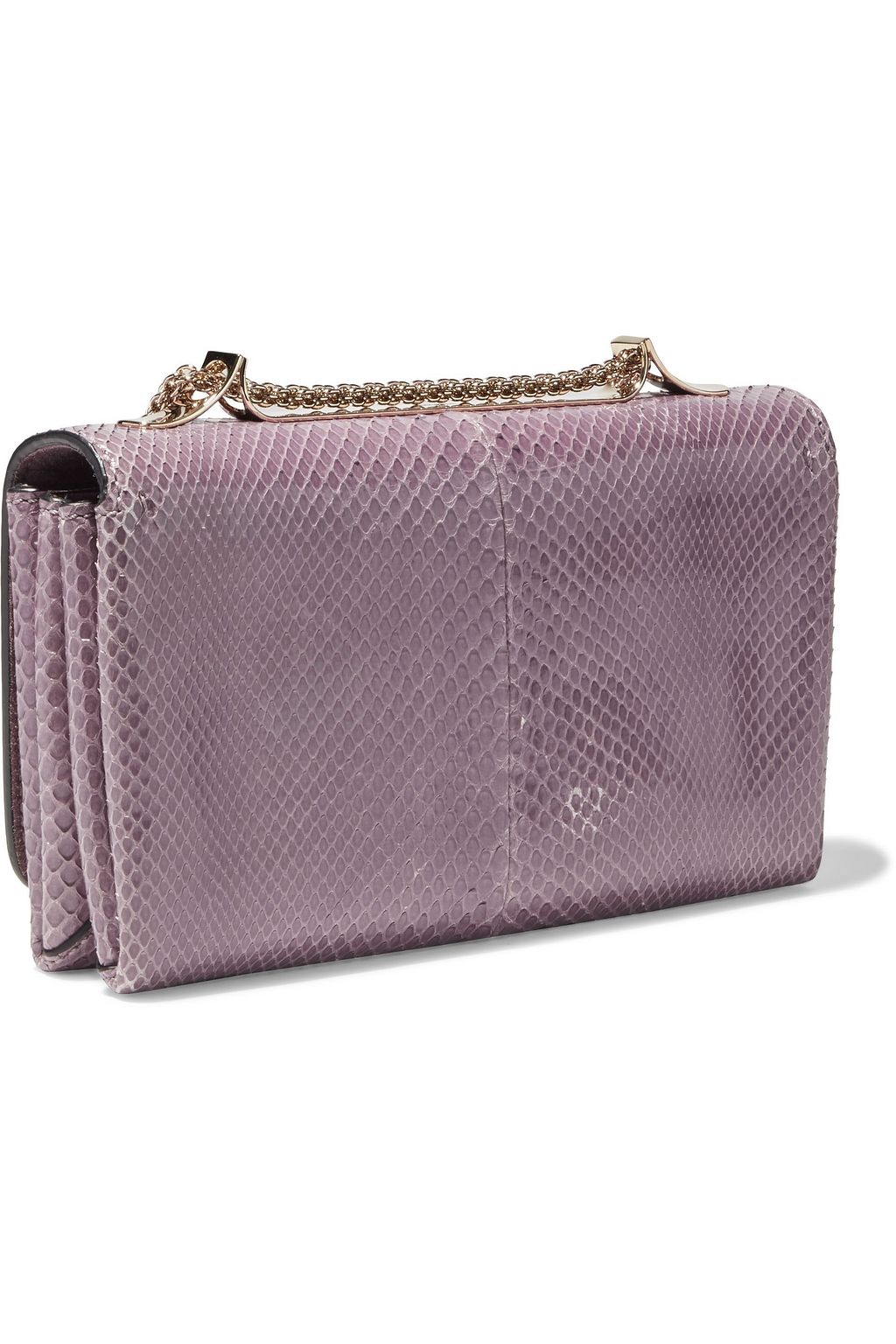 VALENTINO GARAVANI Va Va Voom snake-effect leather shoulder bag