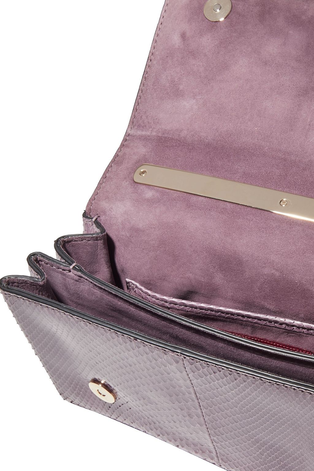 VALENTINO GARAVANI Va Va Voom snake-effect leather shoulder bag