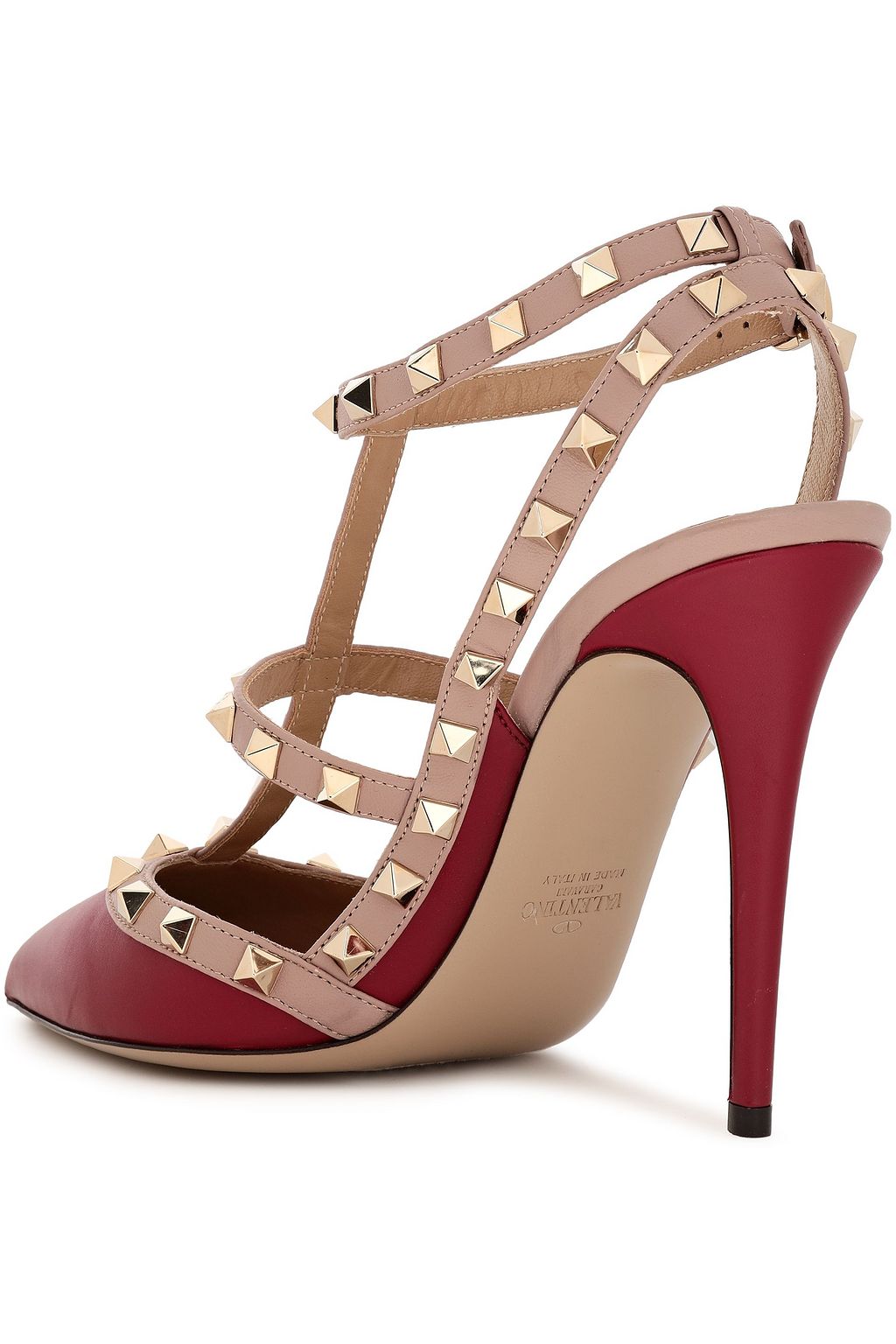 VALENTINO GARAVANI Rockstud twotone leather pumps THE