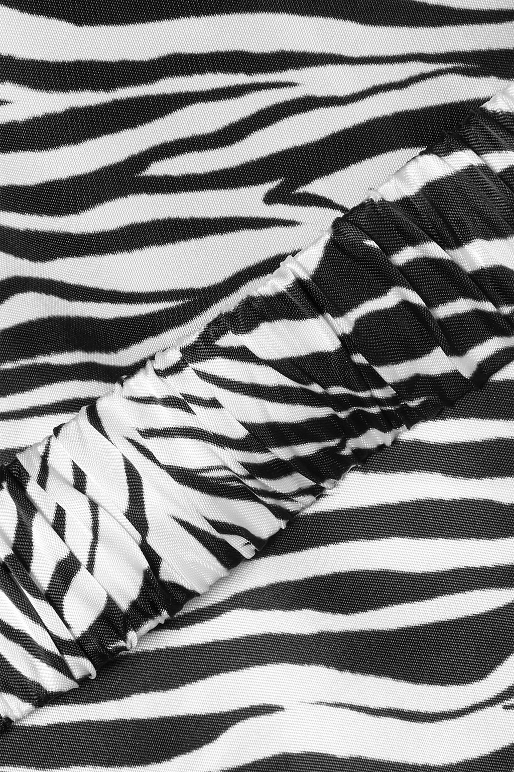 COMMISSION Banker zebra-print satin shirt