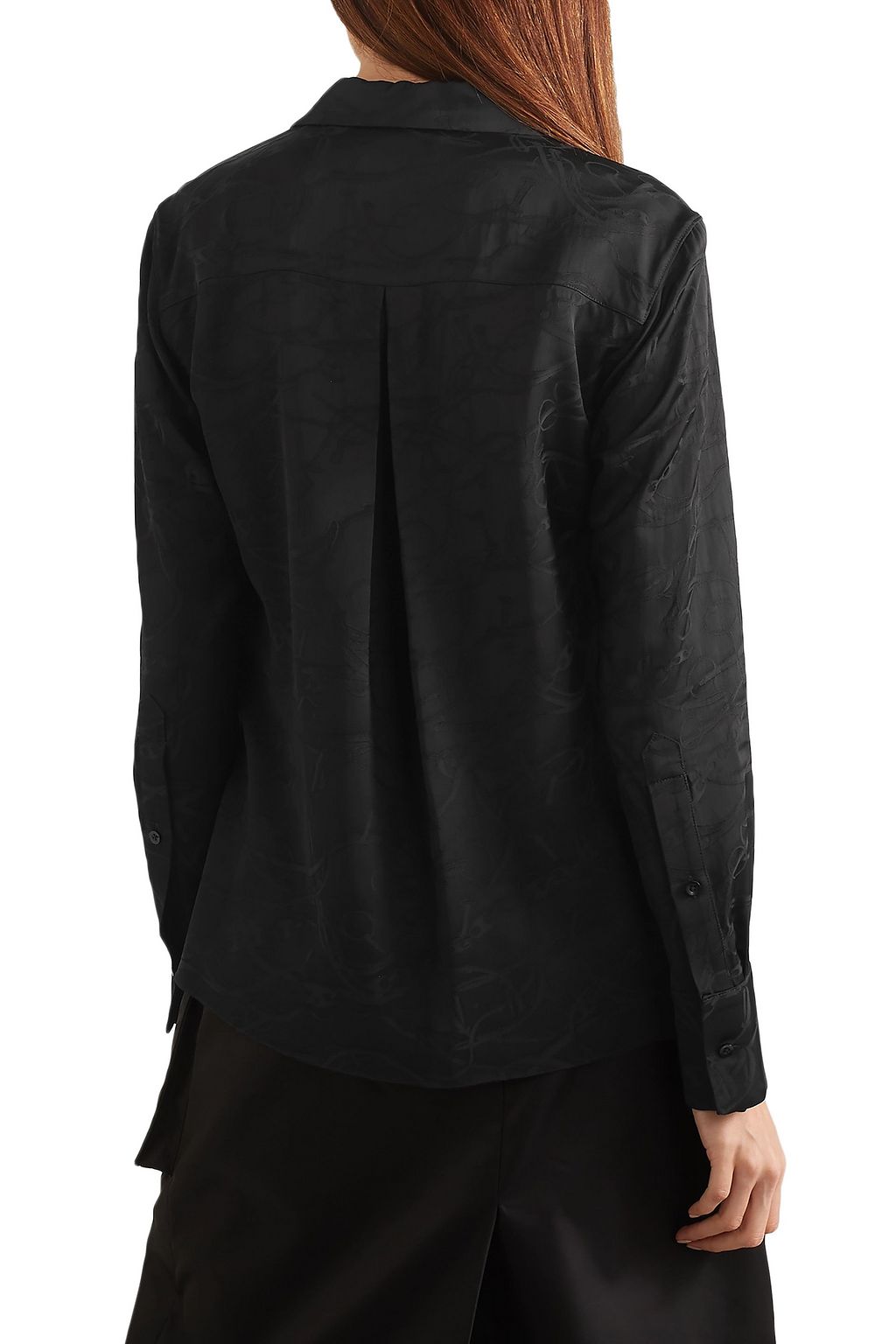 COMMISSION Satin-jacquard shirt