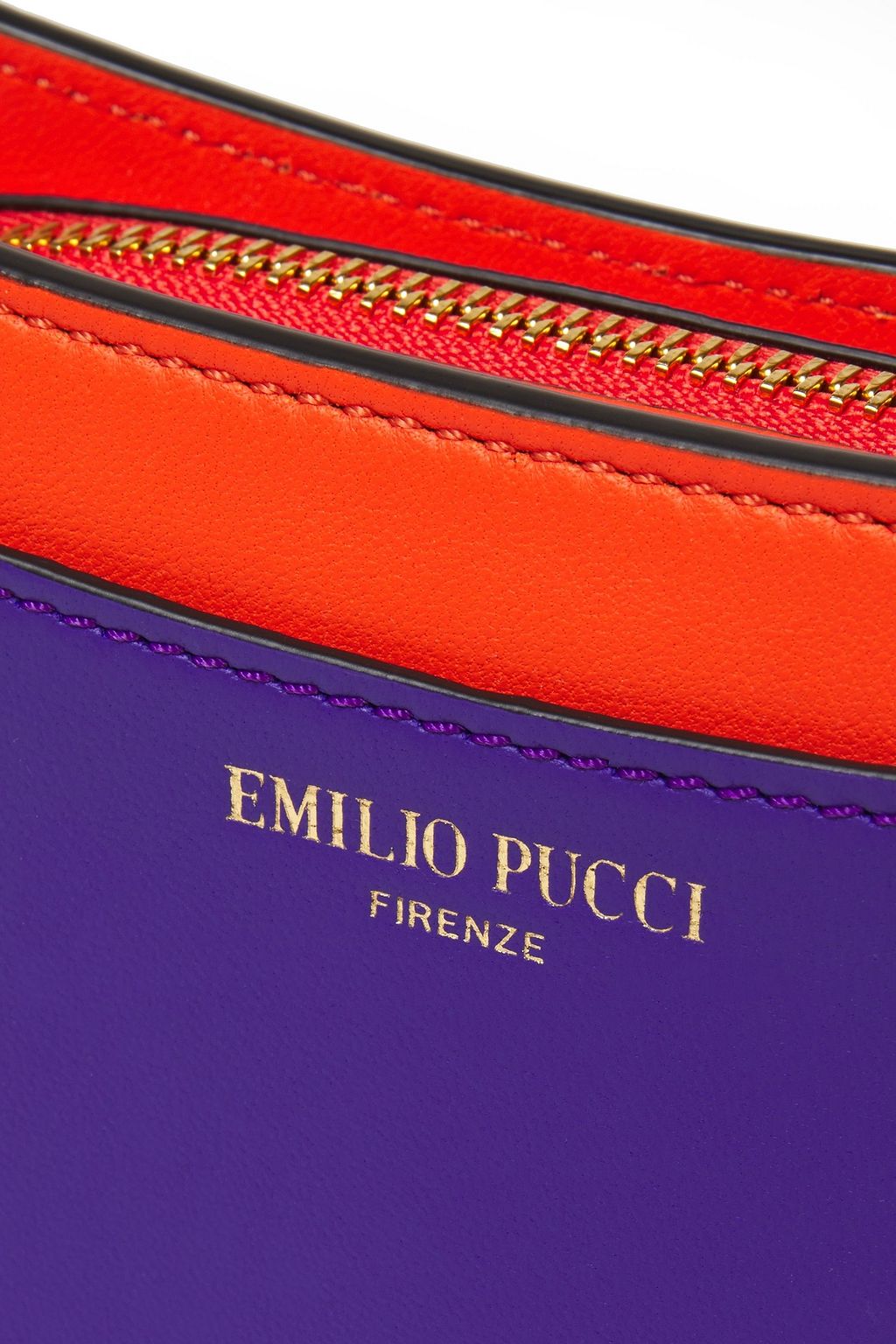 PUCCI Color-block leather shoulder bag