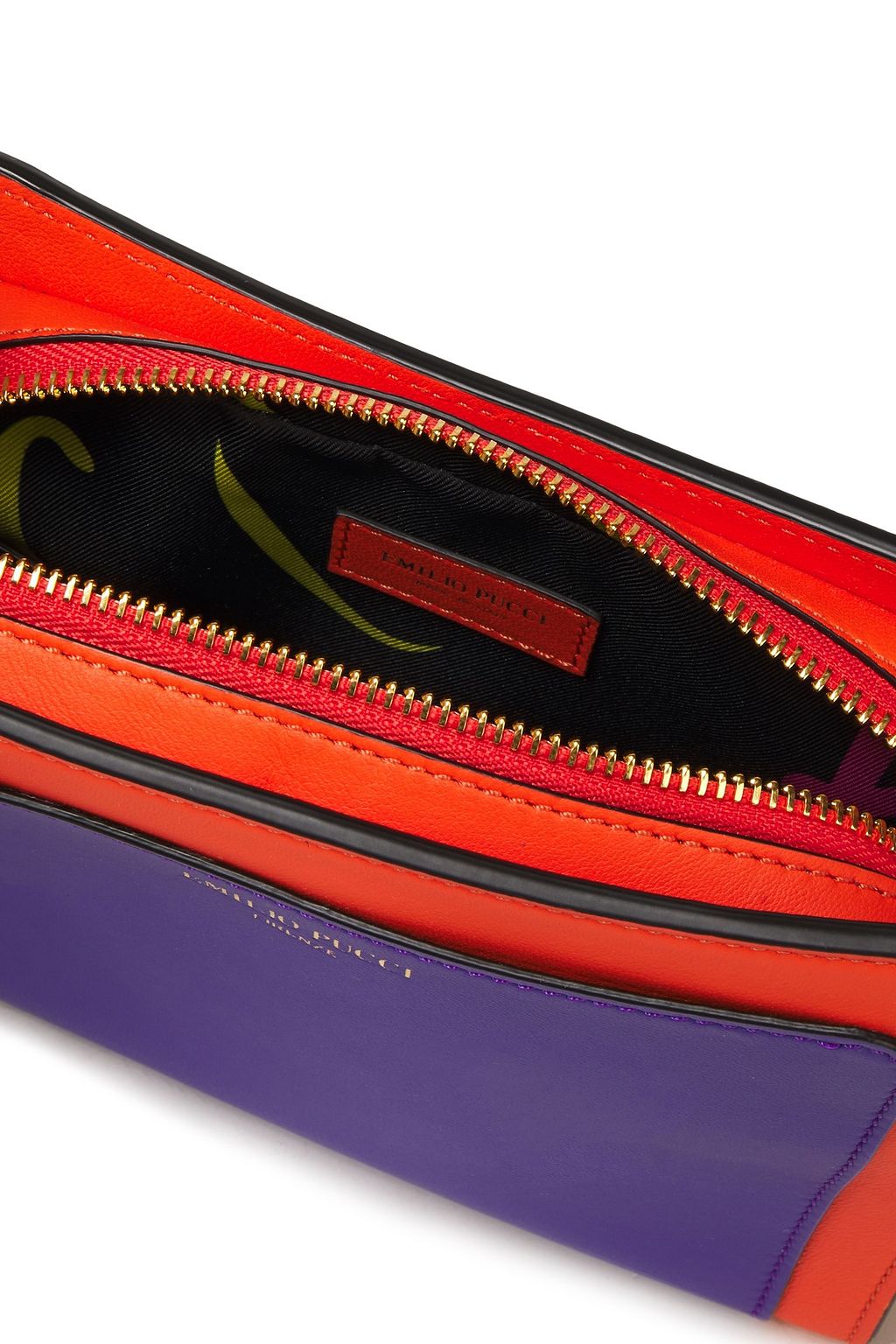 PUCCI Color-block leather shoulder bag