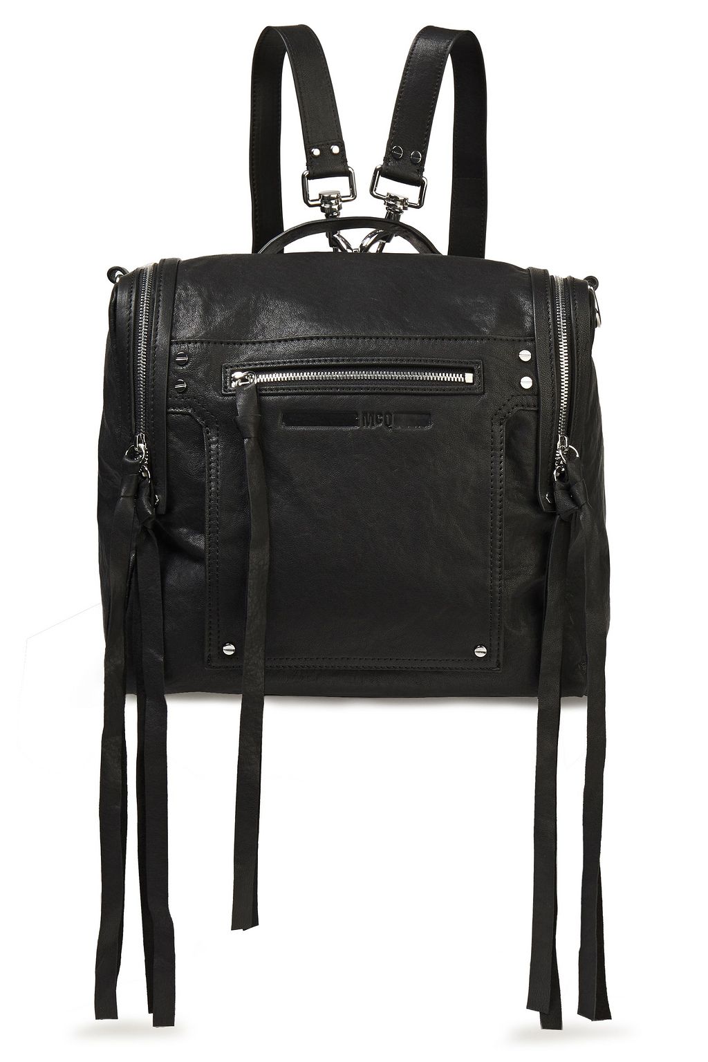 alexander mcqueen leather backpack