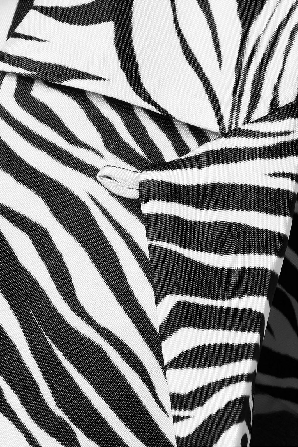 COMMISSION Zebra-print satin dress