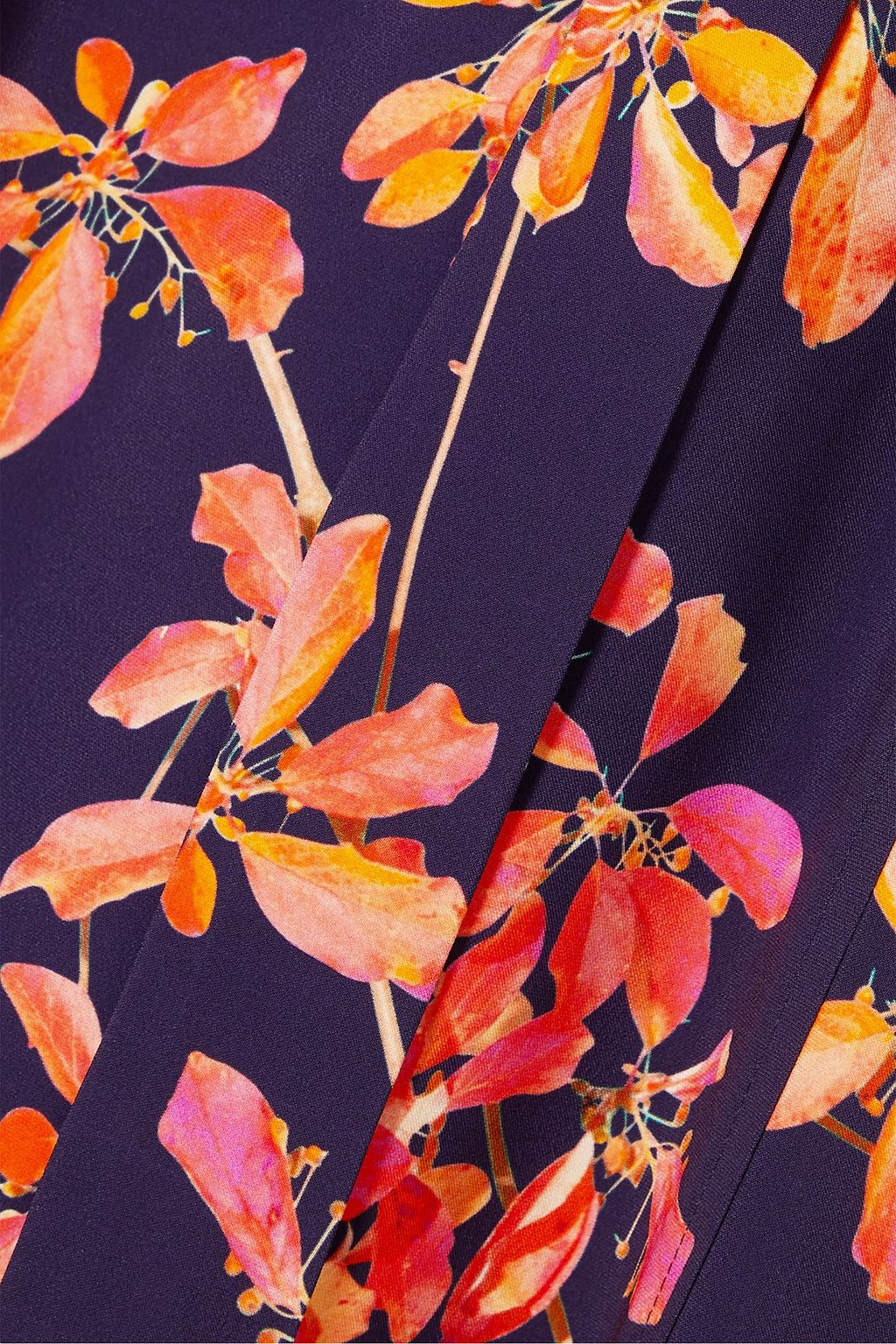 DRIES VAN NOTEN Dicina belted floral-print crepe midi dress