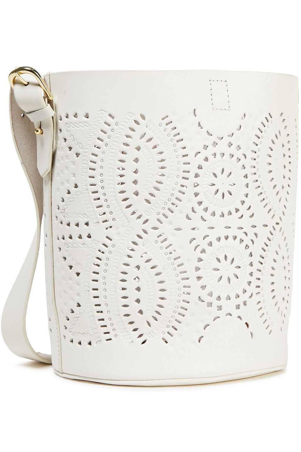 ANTIK BATIK Ligo laser-cut leather bucket bag