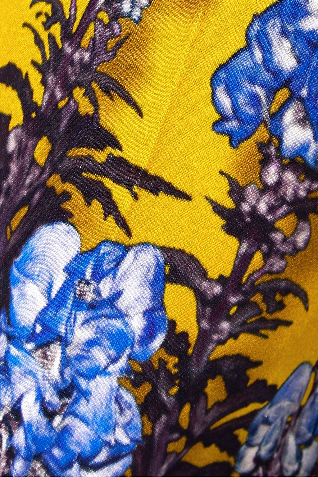 DRIES VAN NOTEN Poumas floral-print cotton-blend satin tapered pants