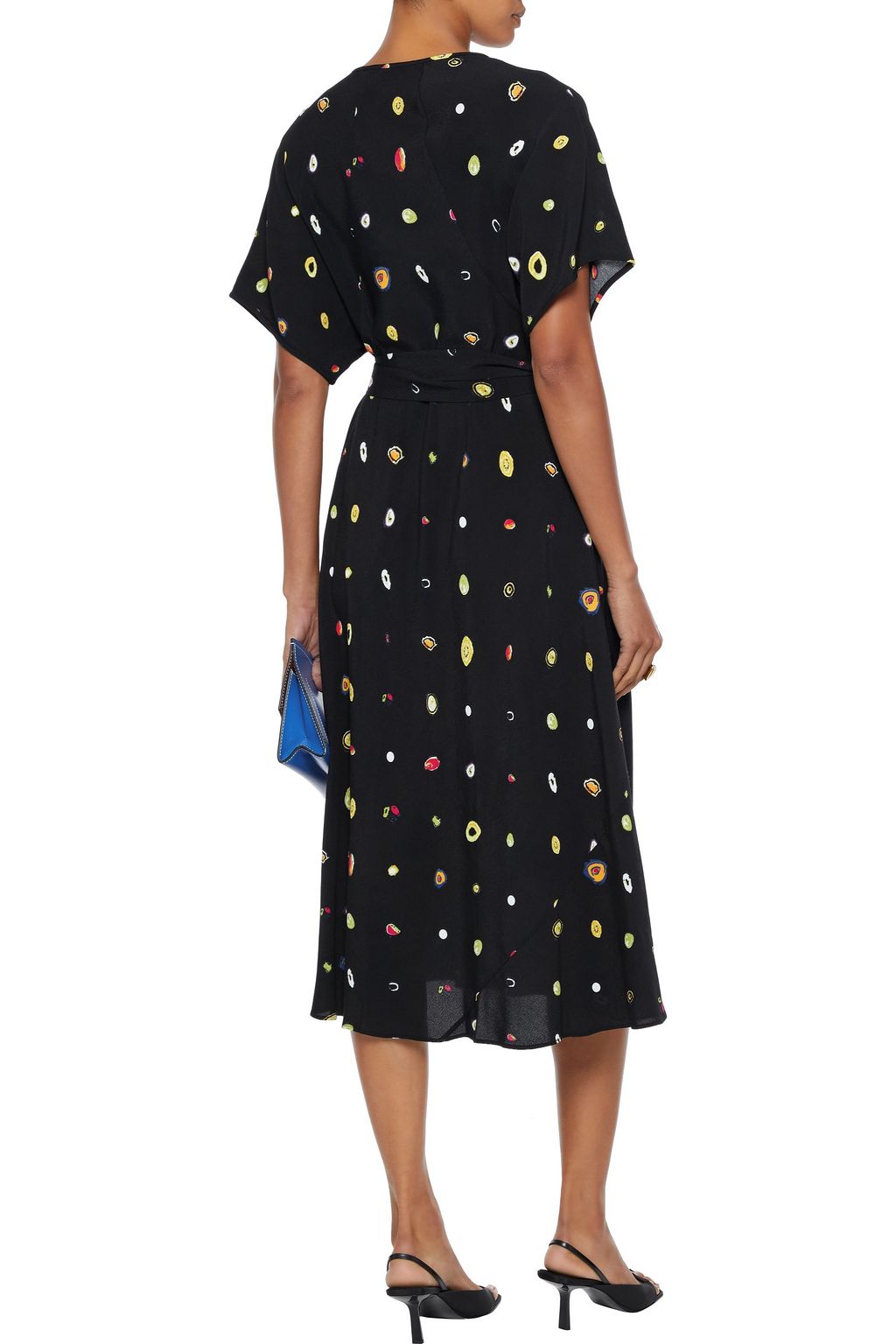 DIANE VON FURSTENBERG Kelsey printed crepe midi wrap dress