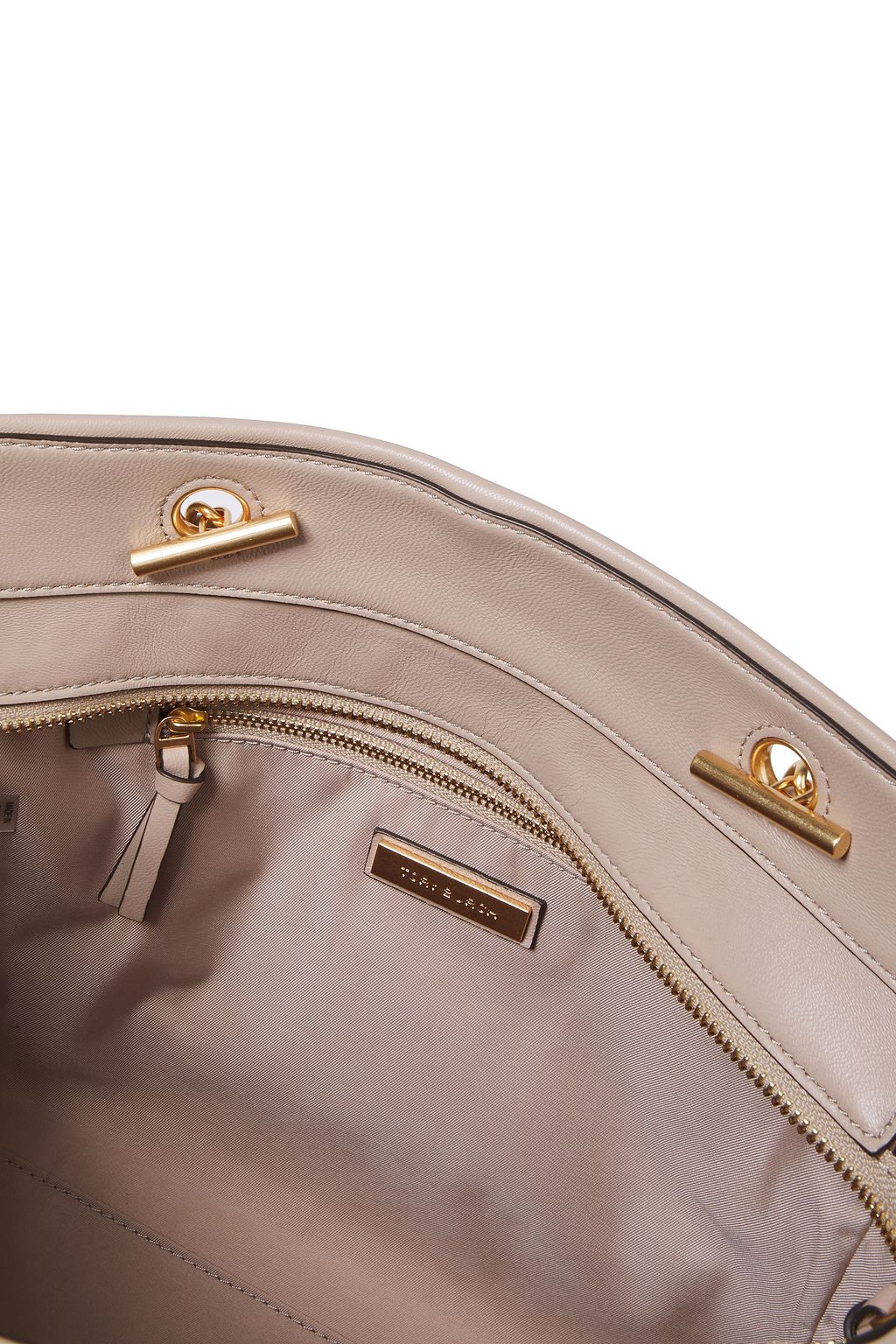 TORY BURCH Fleming logo-embossed quilted leather tote