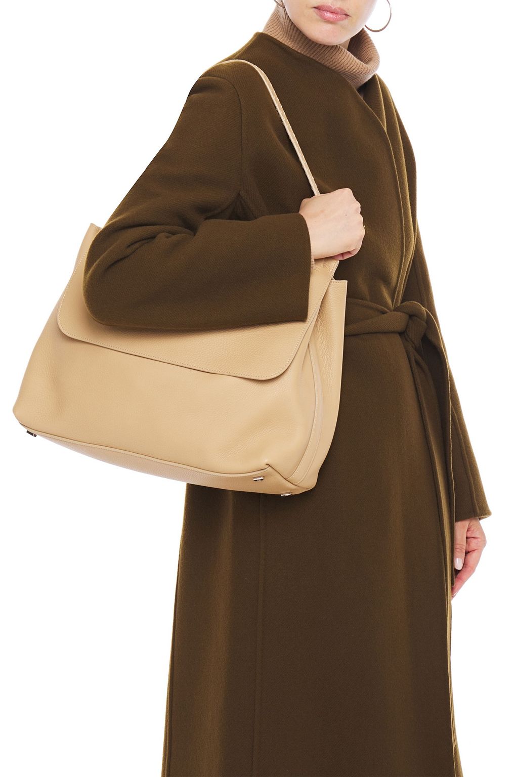 THE ROW Sidekick textured-leather shoulder bag