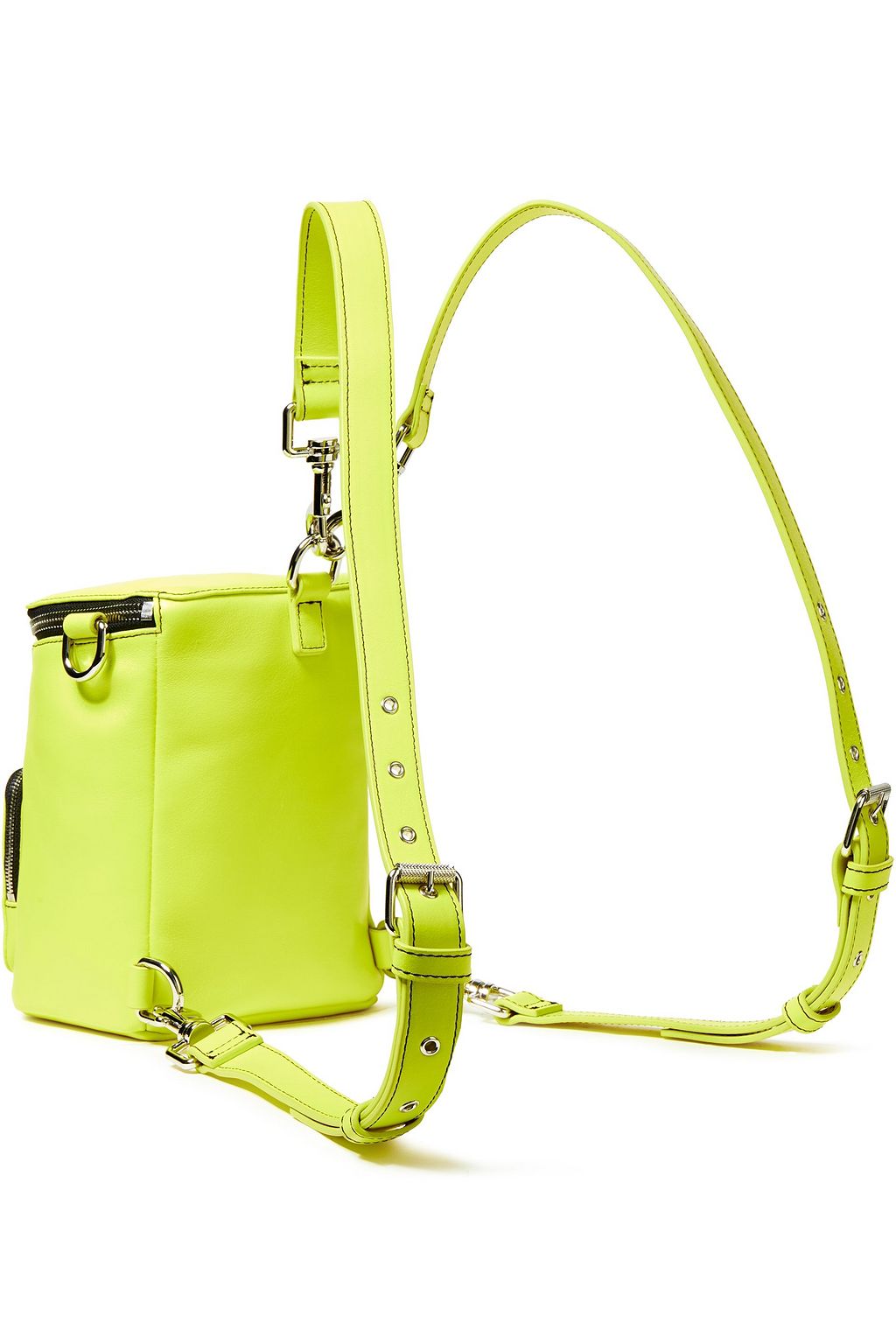 MCQ ALEXANDER MCQUEEN Convertible neon leather backpack