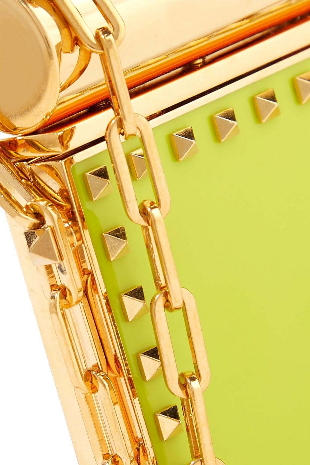 VALENTINO GARAVANI Rockstud gold-tone and enamel lipstick holder