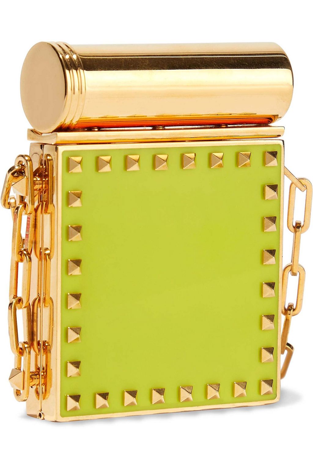 VALENTINO GARAVANI Rockstud gold-tone and enamel lipstick holder