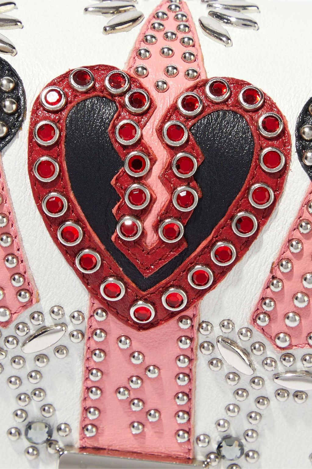 VALENTINO GARAVANI Love Blade embellished leather shoulder bag