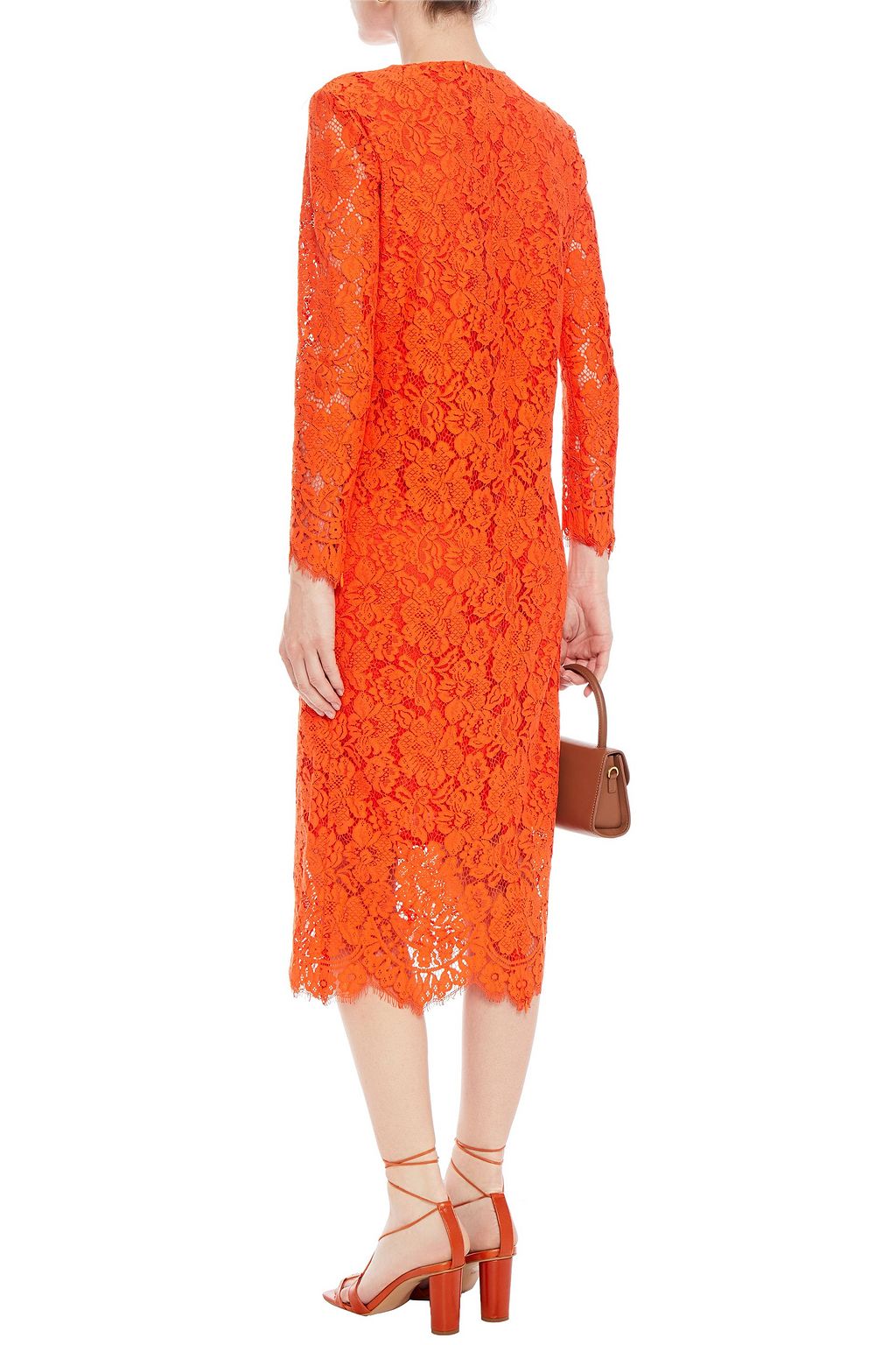 GANNI Corded lace midi dress
